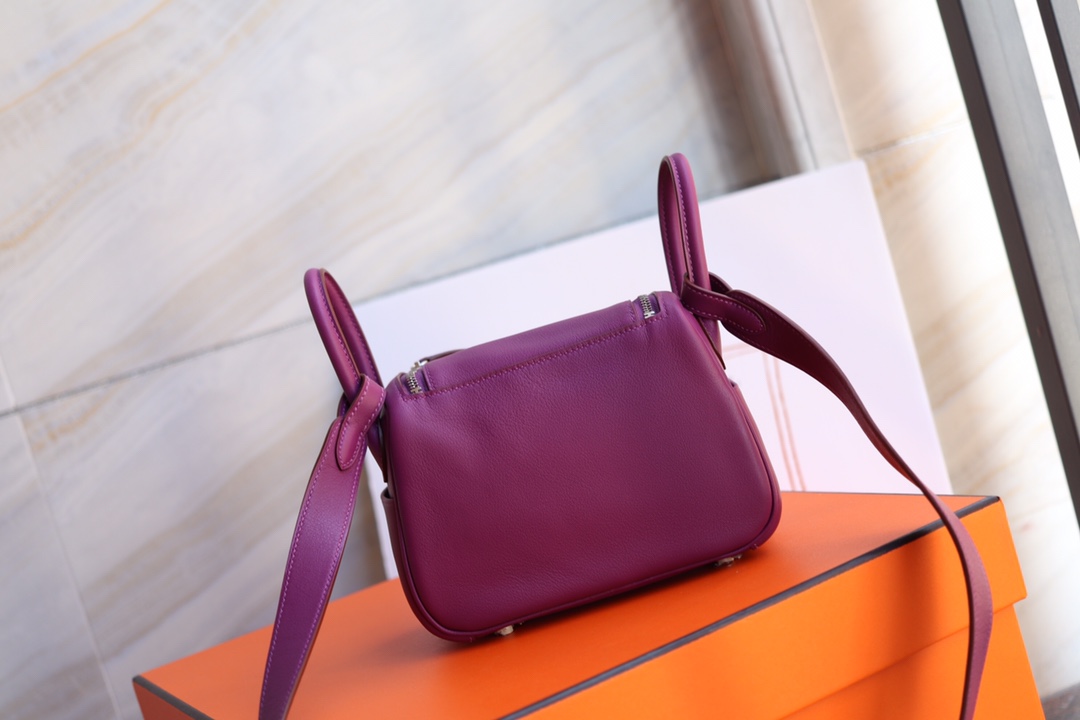 에르메스 미니 린디백19 아네몬느 금장 스위프트